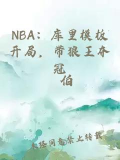 NBA：库里模板开局，带狼王夺冠