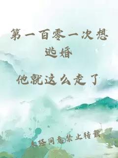 第一百零一次想逃婚