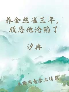 养金丝雀三年，顾总他沦陷了