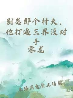 别惹那个村夫，他打遍三界没对手