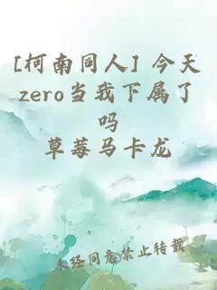 [柯南同人] 今天zero当我下属了吗