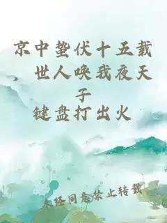 京中蛰伏十五载，世人唤我夜天子