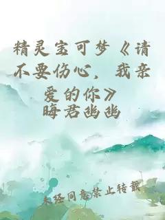 精灵宝可梦《请不要伤心，我亲爱的你》