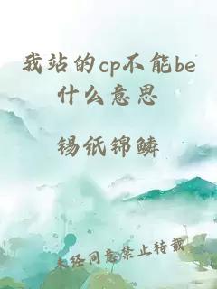 我站的cp不能be什么意思